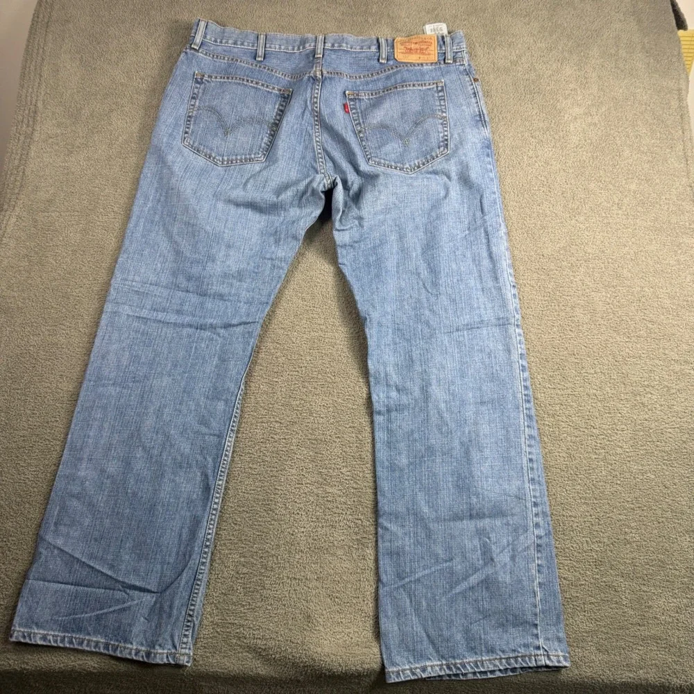 Levis 527 Slim Bootcut Jeans Mens 40x32 Light Wash Blue Denim 5-Pocket